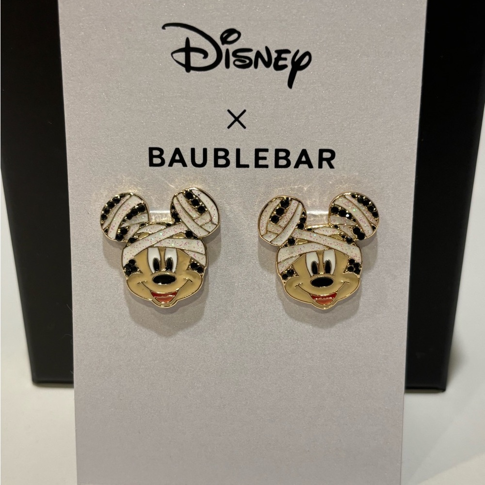BaubleBar x Disney Mickey Mouse Mummy Halloween 2023 Stud Earrings